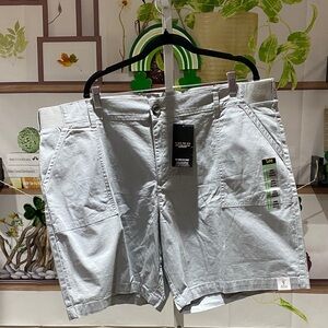 Lee Women's Light Gray Shorts size 22 W. Waist 23 rise 13 length 9.